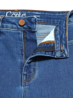 CONTE Моделирующие eco-friendly Джинсы skinny c супервысокой посадкой CON-174 Lycra® authentic blue