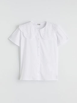 Bebe Yaka K?z ?ocuk Poplin G?mlek