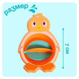 Игрушки для ванны Утка-матрёшка, набор 5 предметов, МИКС - Simaland фото 2