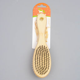 Двусторонняя щётка-расческа с деревянной ручкой, 7 х 21 см - Пижон фото 5