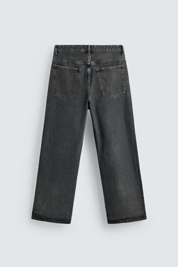 WAXED-EFFECT BAGGY FIT JEANS - Zara фото 6