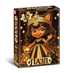 Цена за 3 шт. Пазл «Египетская хранительница», 35 деталей