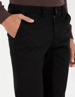 Siyah Regular Fit Kanvas Pantolon - Pierre cardin фото 5