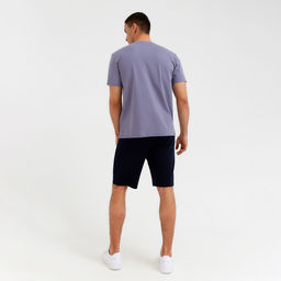 Футболка мужская MINAKU: Basic line MAN, размер 52, серо-голубая