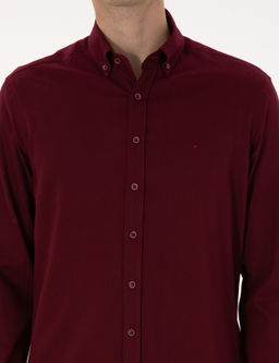 Bordo Regular Fit Uzun Kollu G_mlek - Pierre cardin фото 6