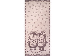 Полотенце махровое 6с102.411ж1 Пингвики(т.с.мальв1) 67х150см