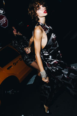 EMBROIDERED VELVET DRESS - Zara фото 2