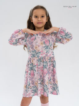 Платье Моана сирень на розовом - Sovalina фото 15