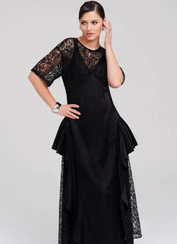 Платье вечернее нарядное с кружевом в пол - Sahar art lab фото 5