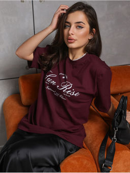 Футболка "Раиз" Бордо женская