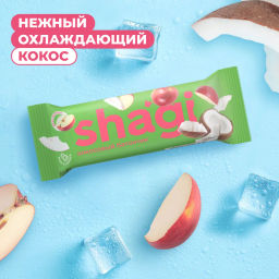 Кокосовый батончик shagi глазированный со вкусом яблока, 40 г