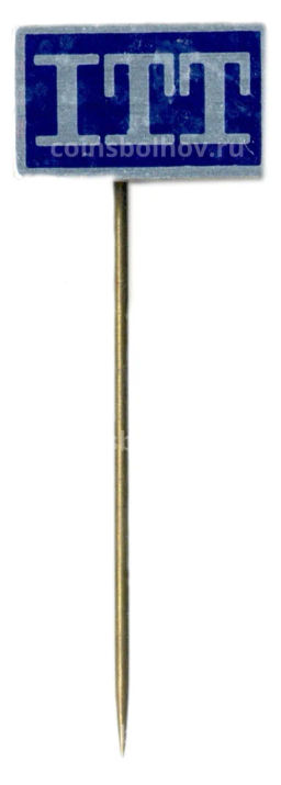 Значок рекламный ITT