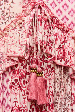 PATCHWORK PRINT MINI DRESS - Zara фото 8