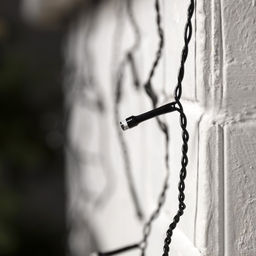 Гирлянда Бахрома 1.8?0.5 м, IP20, тёмная нить, 48 LED, свечение синее, 8 режимов, 220 В - Luazon lighting фото 7