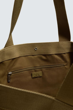 CORDUROY EFFECT TOTE BAG - Zara фото 5