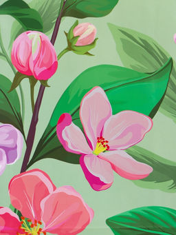 Пакет подарочный ламинированный «Весеннее признание», зелёный, 26×12×32 см