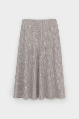 ЕВТ 7029/перламутровое облако,3Д квадраты юбка жен