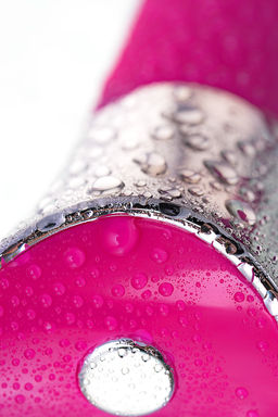 Вибратор с клиторальным стимулятором JOS LOLY, с гибкой головкой, силикон, розовый, 21,6 см  фото 12