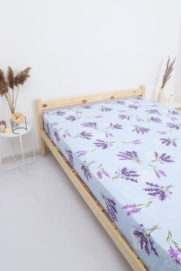 Простыня на резинке бязь ГОСТ Лаванда