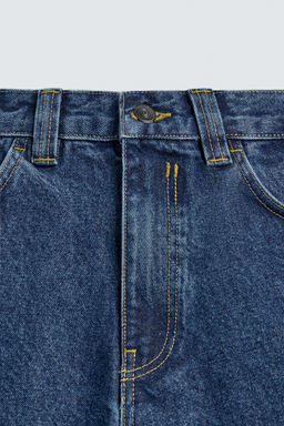 JEANS BARREL FIT COSTURA GIRADA / Azul - Zara фото 10