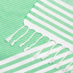 Пештемаль для пляжа, бани, сауны Waffle 100х180 см, салатовый - Lovelife фото 4