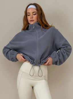 K13389 Толстовка из флиса на молнии СВ_ГРАФИТ