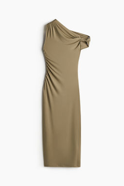 Vestido de un hombro con detalle girado - H&m фото 5