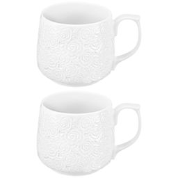 Набор кружек 2 пр. 500 мл 13,5*10*9 см "Розы", фарфор