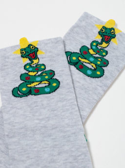 Цена за 2 пары. Носки новогодние светло-серый - Conte elegant фото 5