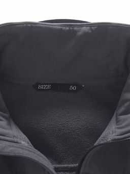 Ветровка мужская софтшелл виндстоппер с капюшоном спортивная темно-серого цвета 9615_1TC