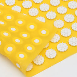 Аппликатор Кузнецова комплект, 144 колючки, спантекс, желтый, 260×560 мм + валик 140×230