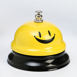 Звонок настольный Смайл, 6.4 х 7.6 см, желтый