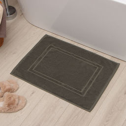 Коврик махровый «Этель» Classic, 50×70 см, хлопок 100%, серо-зелёный