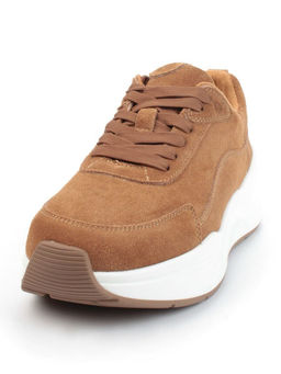 05-A504-3 BROWN Кроссовки женские (натуральная замша)