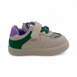 Кроссовки 4263 бежево зеленые - М+д фото 2