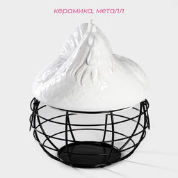 УЦЕНКА Емкость для хранения «Курочка» 22×20.5×26.5 см