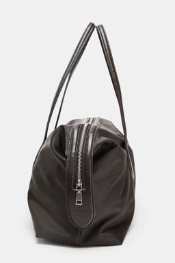 NYLON ELONGATED CITY BAG