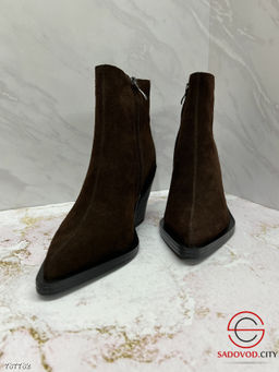 Женские замшевые ботинки на каблуку - Bruno фото 4