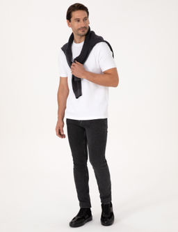 Beyaz Regular Fit Basic Ti__rt - Cacharel фото 4