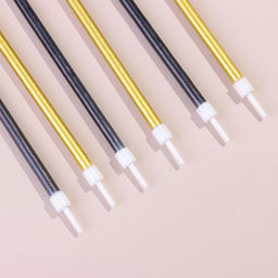 Свечи в торт Ройс, 6 шт, высокие, 13 см, чёрные и золотые - Страна карнавалия фото 6