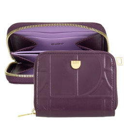 Итальянский кожаный кошелек для карт DuDu серии Hokkaido | темно-фиолетовый