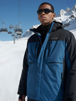 Горнолыжная куртка мужская зимняя синего цвета 7616S - Mtforce фото 21