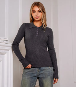 Джемпер #КТ3127, серый