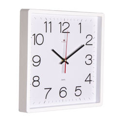Часы настенные интерьерные, бесшумные, 30×30 см, корпус белый