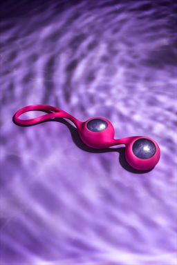 Вагинальные шарики LEroina Futa, силикон, розовый, 11 см, 1,9 см, 63 г