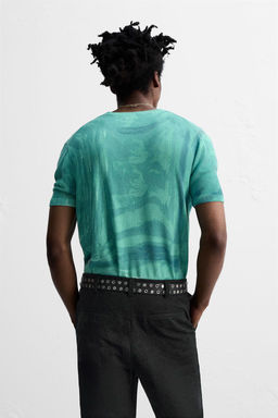 GRAPHIC PRINT KNIT T-SHIRT  OTIS KWAME KYE QUAICOE - Zara фото 3