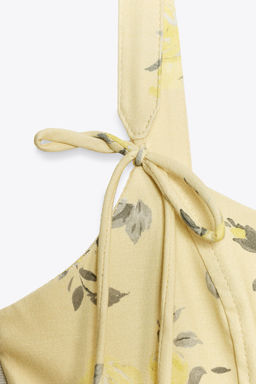 FLORAL POPLIN SHORT DRESS - Zara фото 4