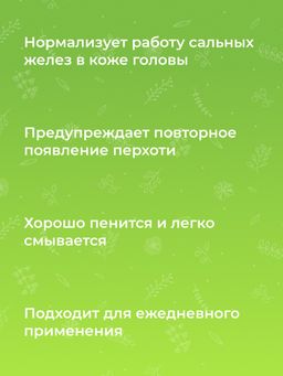 Шампунь с цинком Мягкое очищение и профилактика перхоти для ежедневного применения SIBERINA