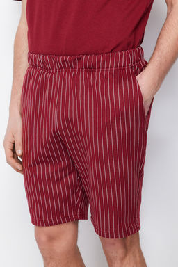 TRENDYOL MAN Bordo Regular Fit Yazl?k Sortlu Pijama Tak?m? THMSS21PT1005 - Trendyolmilla фото 20