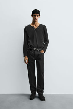 JEANS STRAIGHT FIT / Negro